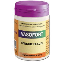 Vasofort, Stimule l'érection et réveille le tonus sexuel Vinophénols,30 gelules végétales,